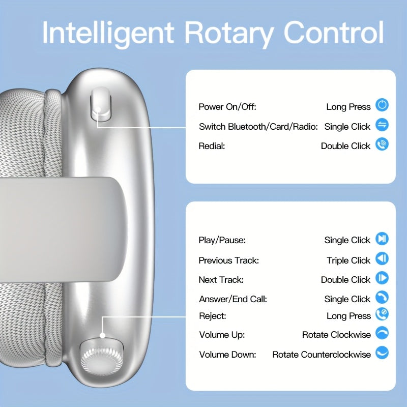 WavePro | Trådløst Foldbart Headset med Justerbar Pasform