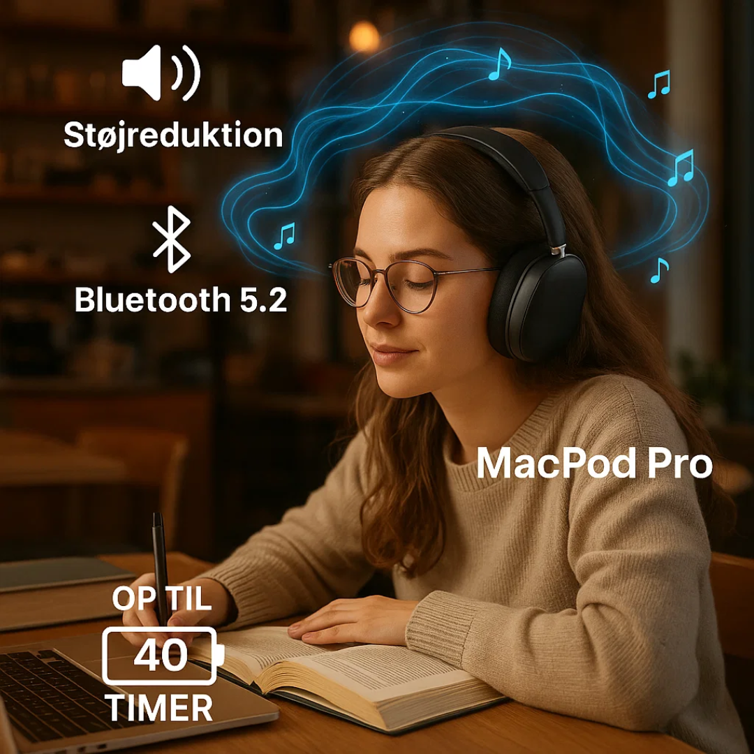Macpod Pro | Stilfulde trådløse hovedtelefoner