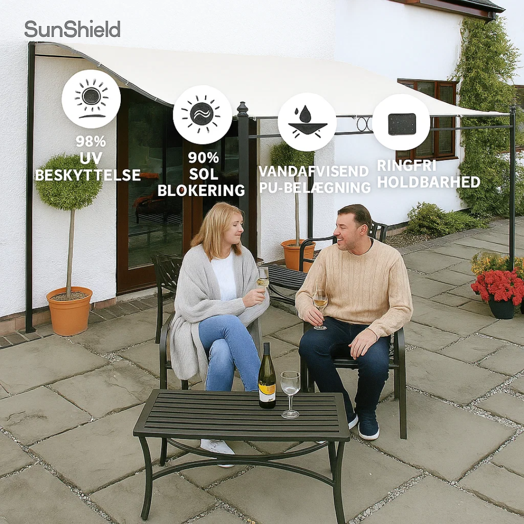SunShield | Vandtæt Have-Pergola Markisedække