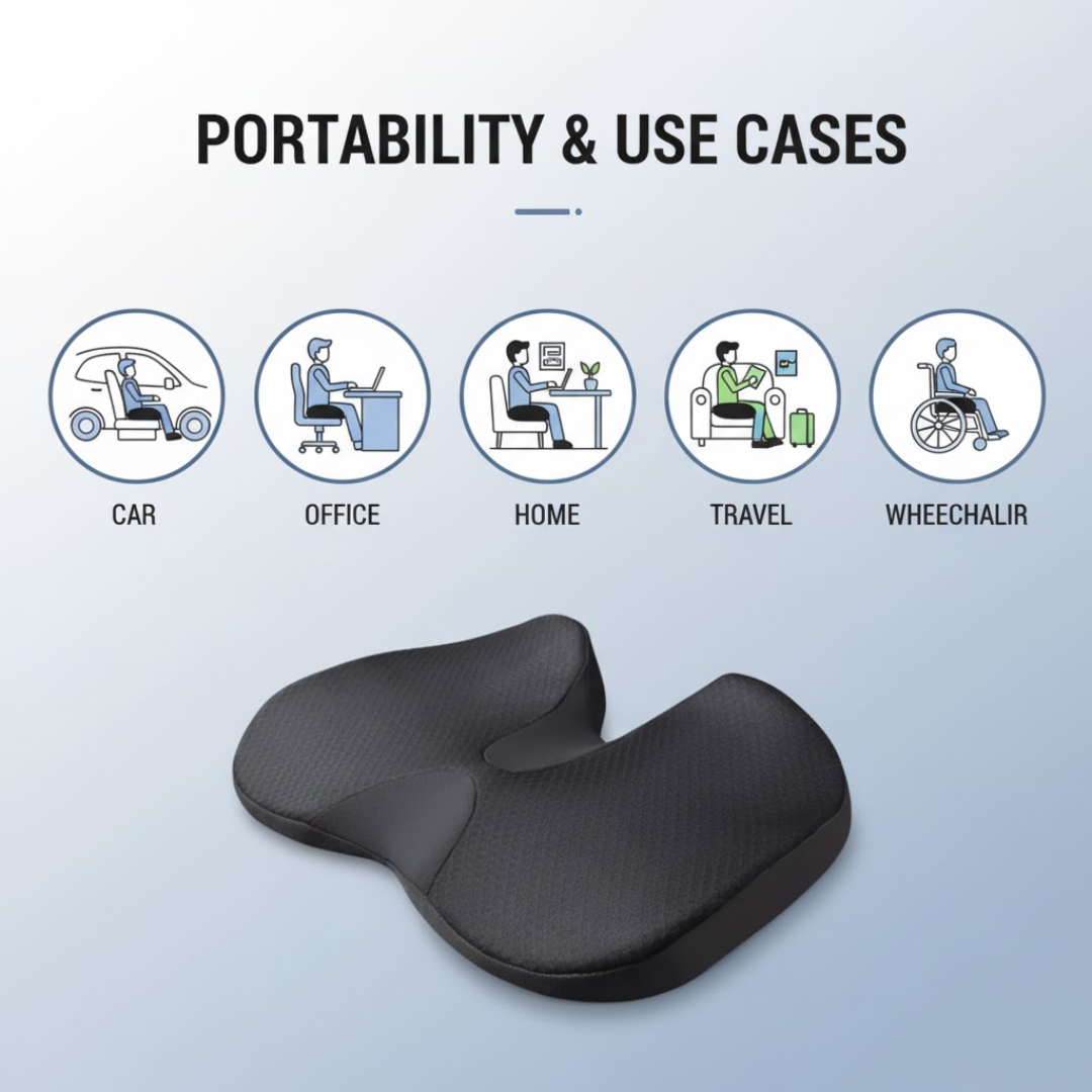 ErgoSit | Fájdalomcsillapító ülőpárna hosszú ideig tartó üléshez