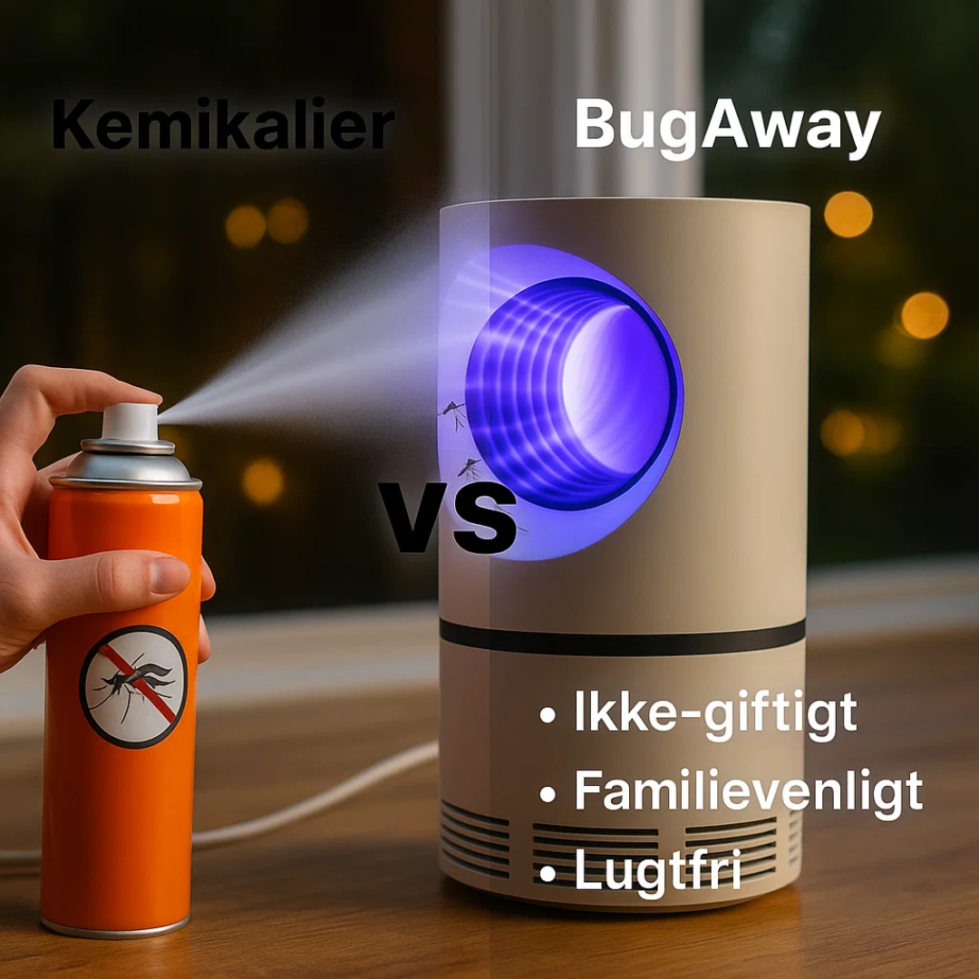 BugAway | Elektrisk UV-fluefanger til indendørs & udendørs brug