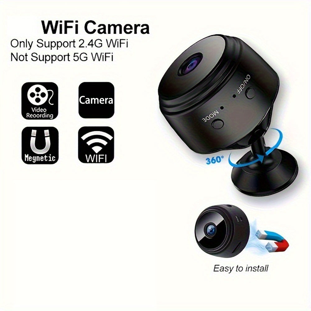 SafeSphere | Indendørs Overvågningskamera med Opladeligt Batteri