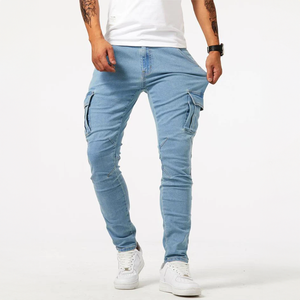Lumière | Herre Cargo Bukser – Slim Fit Urban Elegance-6