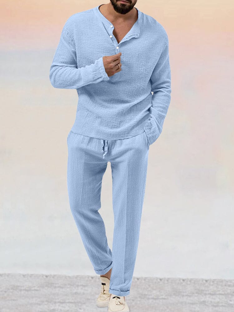 Asher | Luftigt Linned-Sæt | Herre10