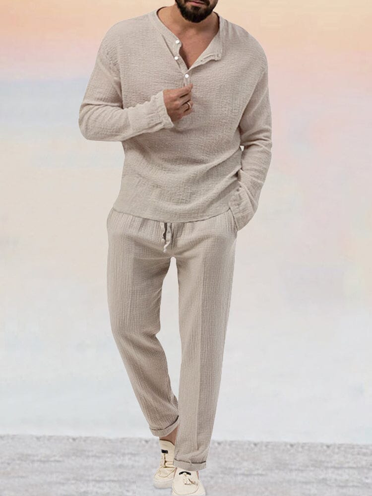 Asher | Luftigt Linned-Sæt | Herre7