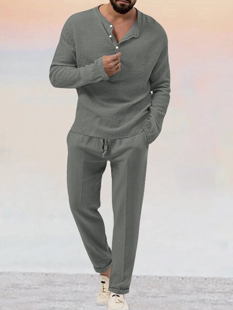 Asher | Luftigt Linned-Sæt | Herre