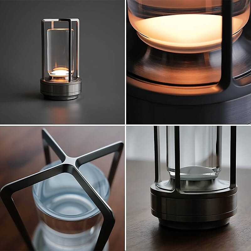 EmberWave | LED Bordlampe – Dæmpbar Belysning for Hygge