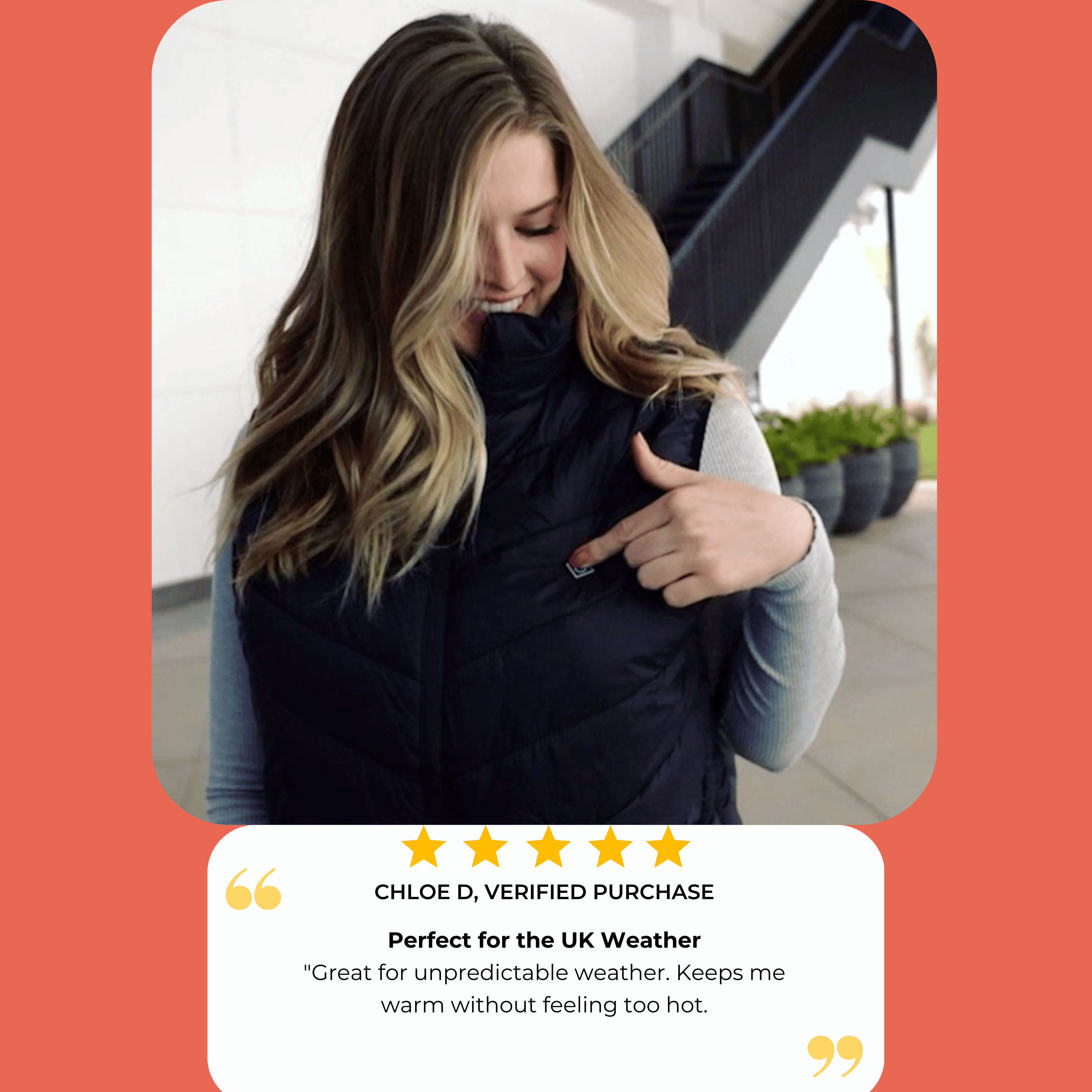 WarmCore | Varm Vest – Øjeblikkelig Varme & Justerbar Komfort