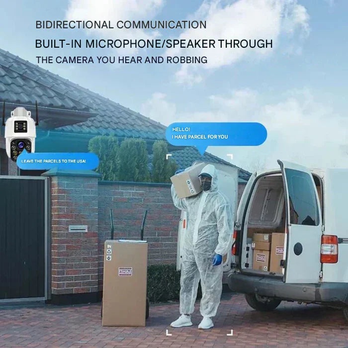 DualGuard | Caméra de sécurité 4K avec panneau solaire