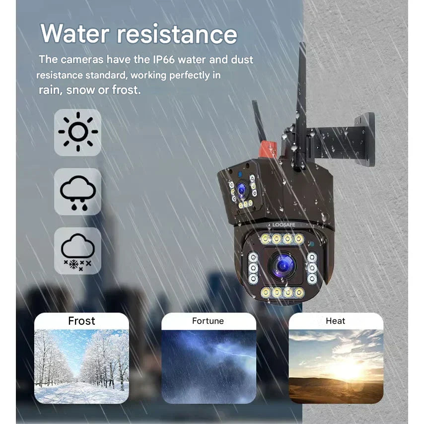 DualGuard | Caméra de sécurité 4K avec panneau solaire