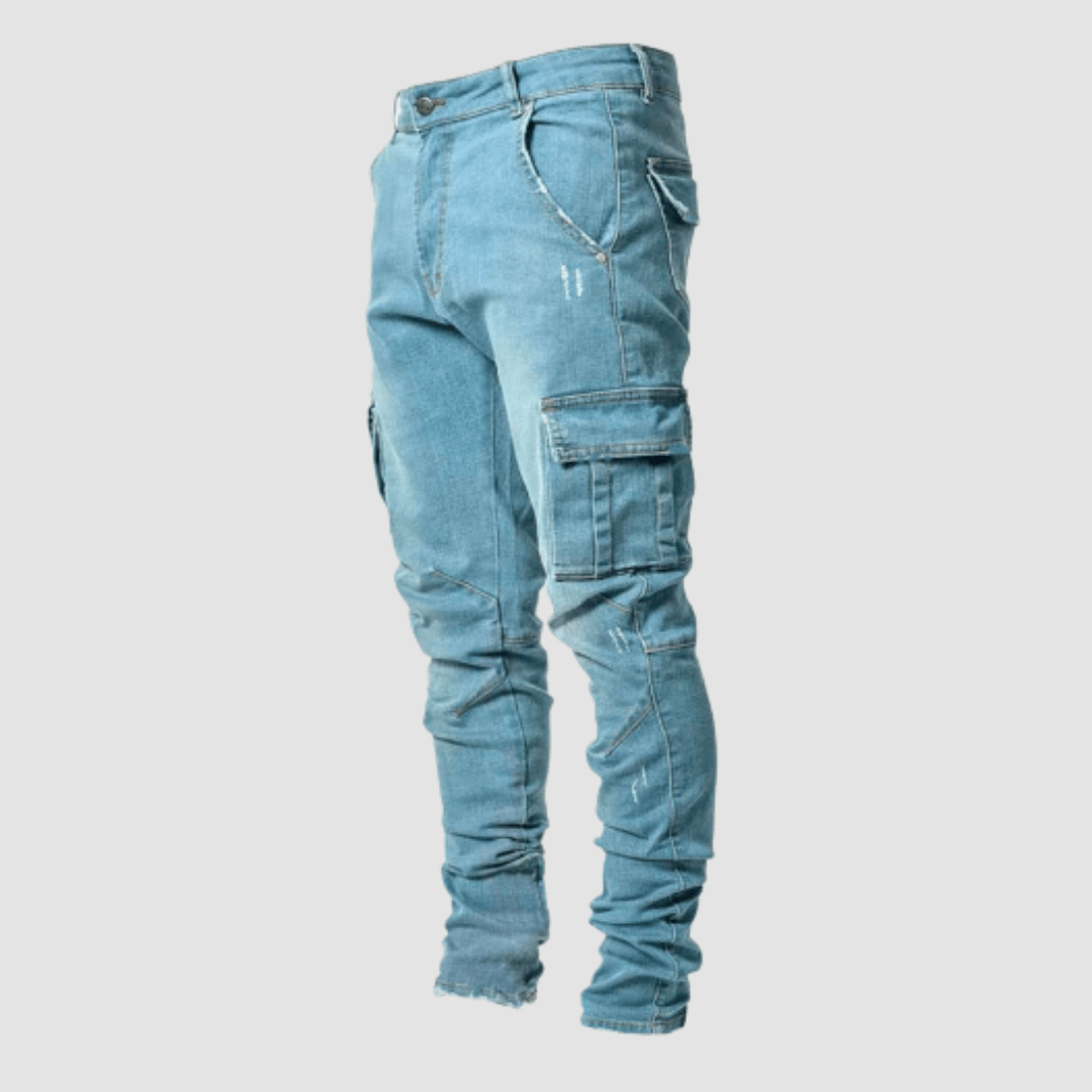 Caspar | Dehnbare Cargo-Jeans | Herren4