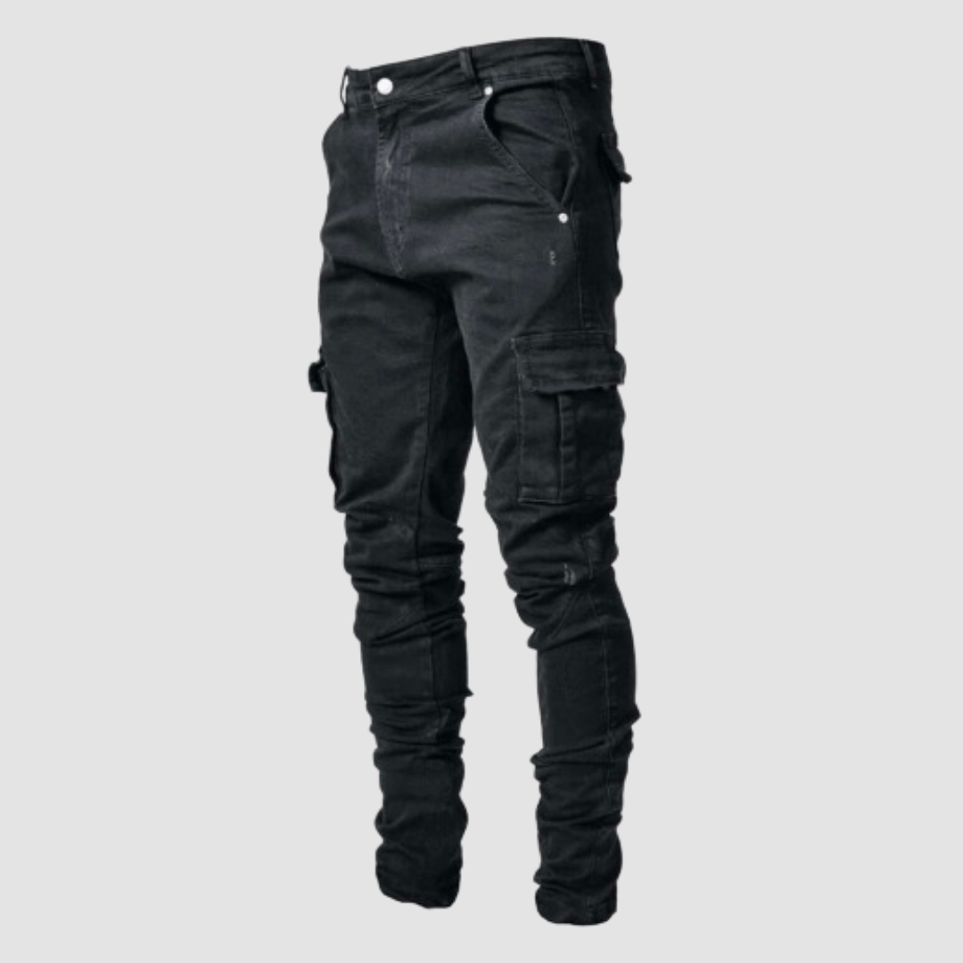 Caspar | Dehnbare Cargo-Jeans | Herren6