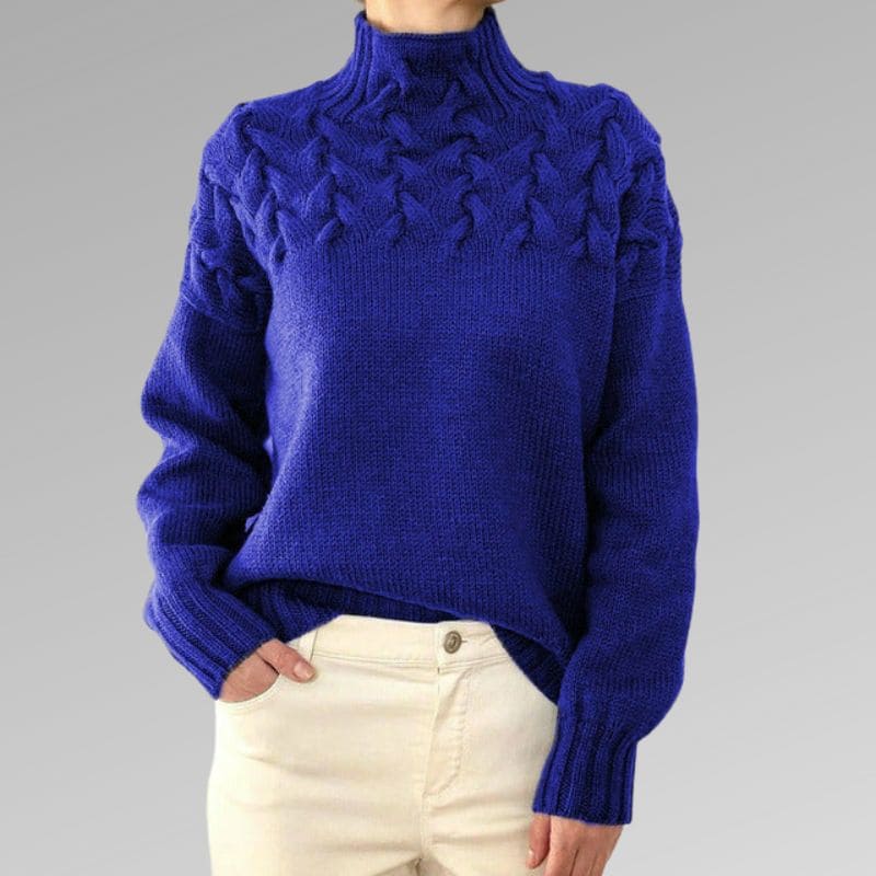 Denice | Højhalset Pullover | Dame3