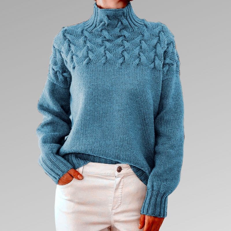 Denice | Højhalset Pullover | Dame4