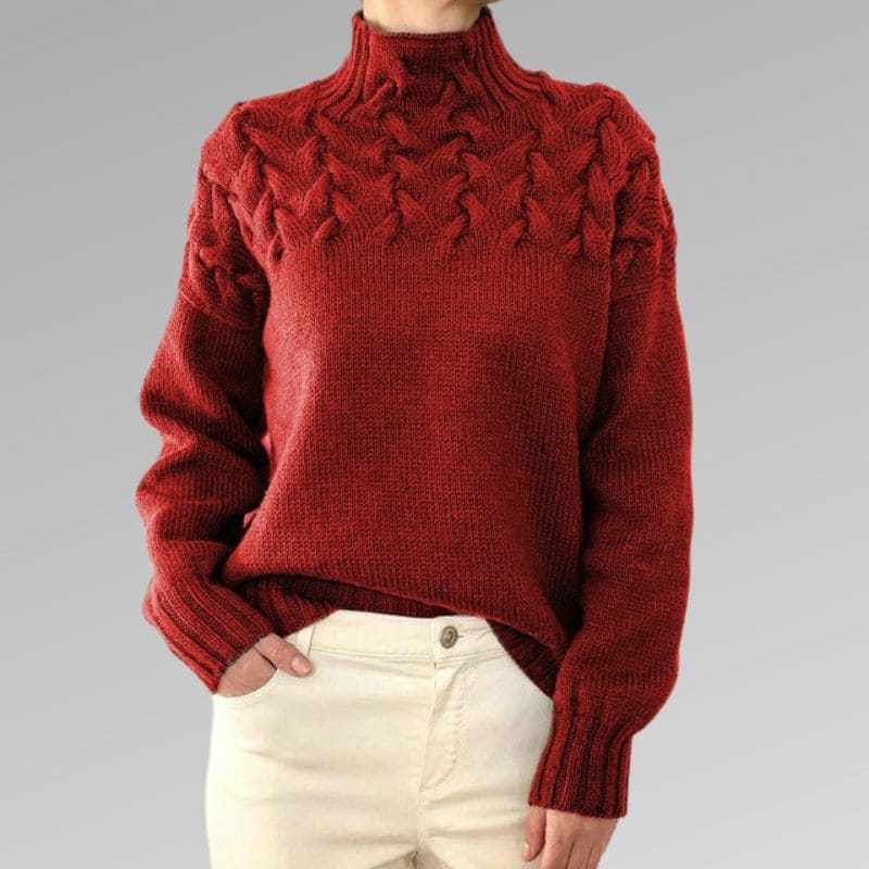 Denice | Højhalset Pullover | Dame5