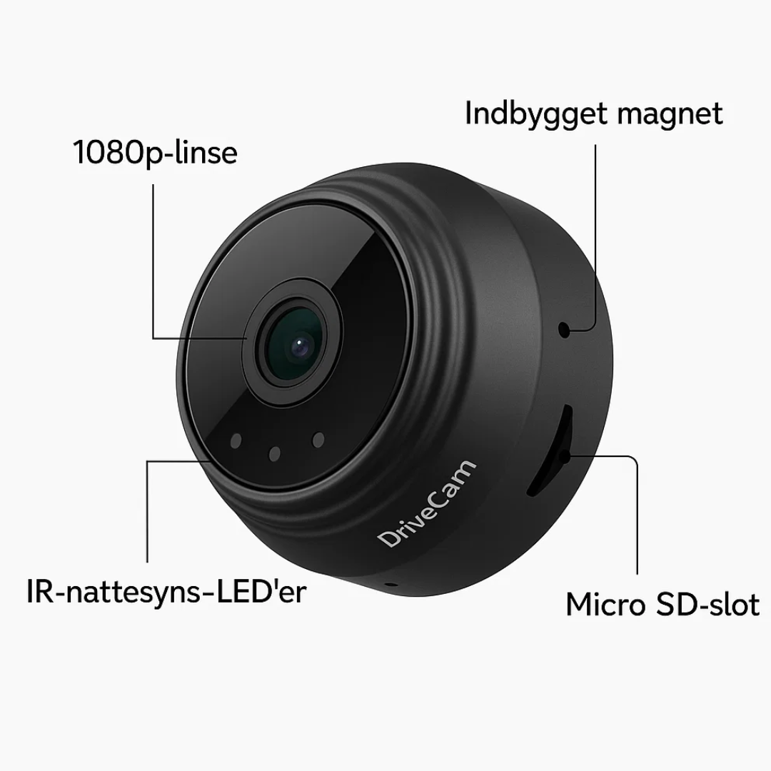 DriveCam | Trådløs HD-bakkamera med 32GB SD-kort