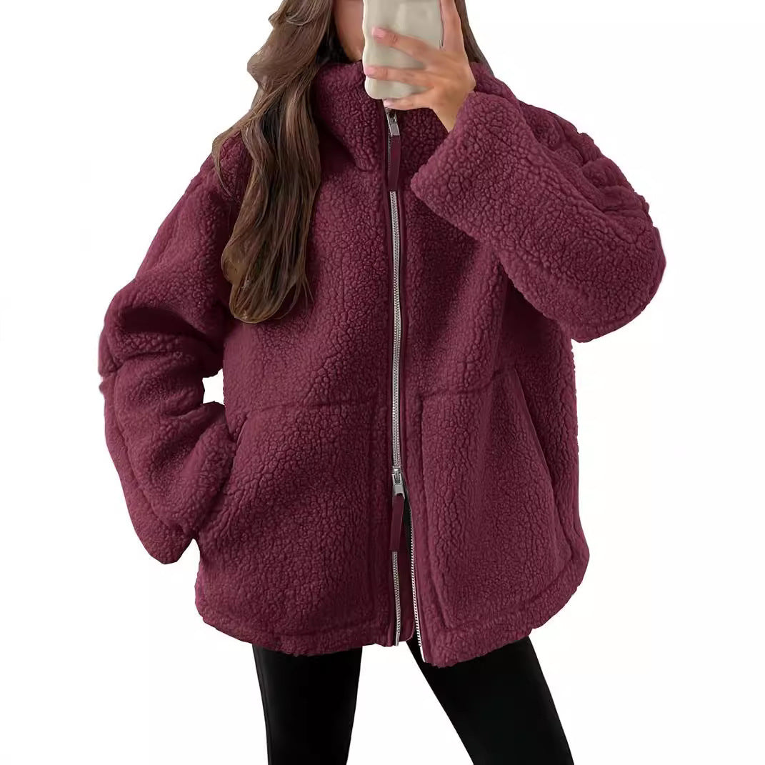 Éclat | Women's Teddy Fleece Jacket – Elegant and Cozy Design 11