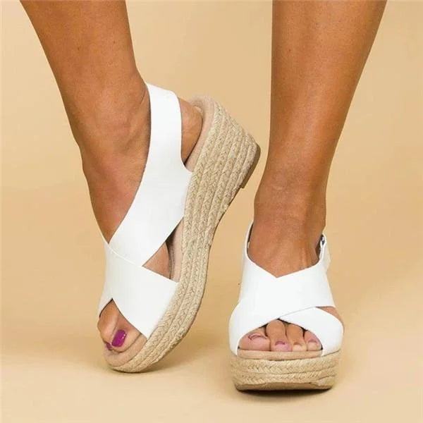 EvoWear | Orthopädische Espadrilles mit Keilabsatz in Taupe3