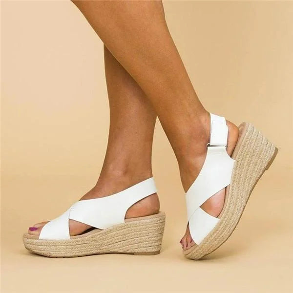 EvoWear | Orthopädische Espadrilles mit Keilabsatz in Taupe7