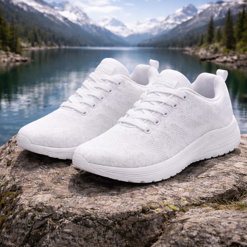 Footvelo - Ortopædisk Sneaker Med Gelkerne-Dæmpning Hvid Nuvenci.dk