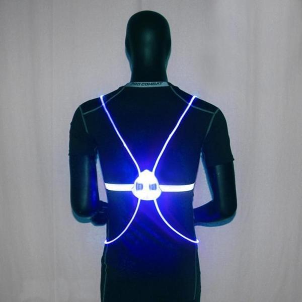 BrightPath | Refleksvest – 360° LED Lys & Tryg Aftentræning