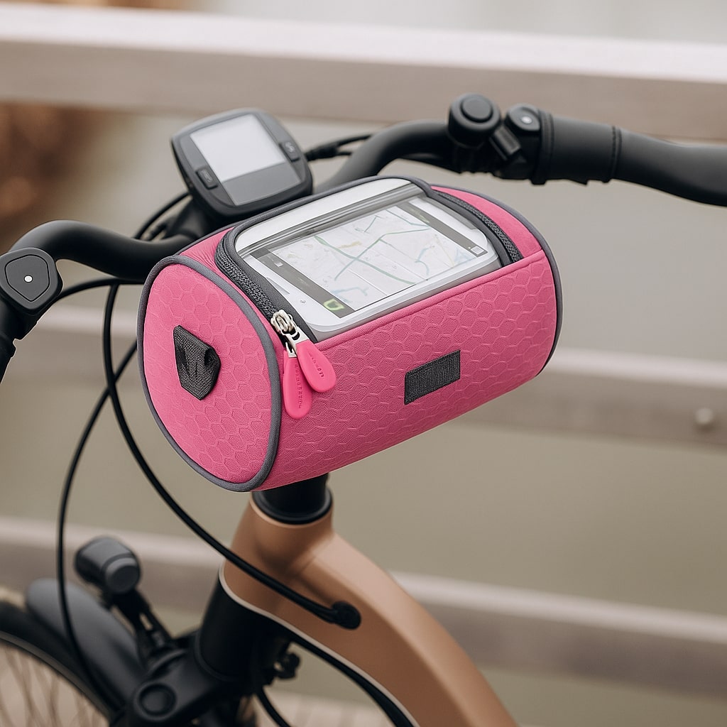 Handlebrix - Styrtaske Med Touchscreen-Vindue Til Cykel Rosa Nuvenci.dk