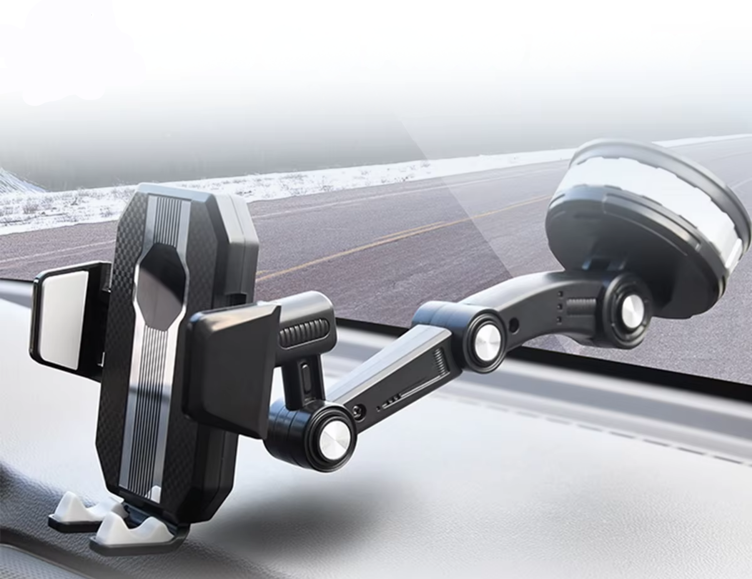 FlexHold | Universel Bilholder med Stærkt Sugegreb