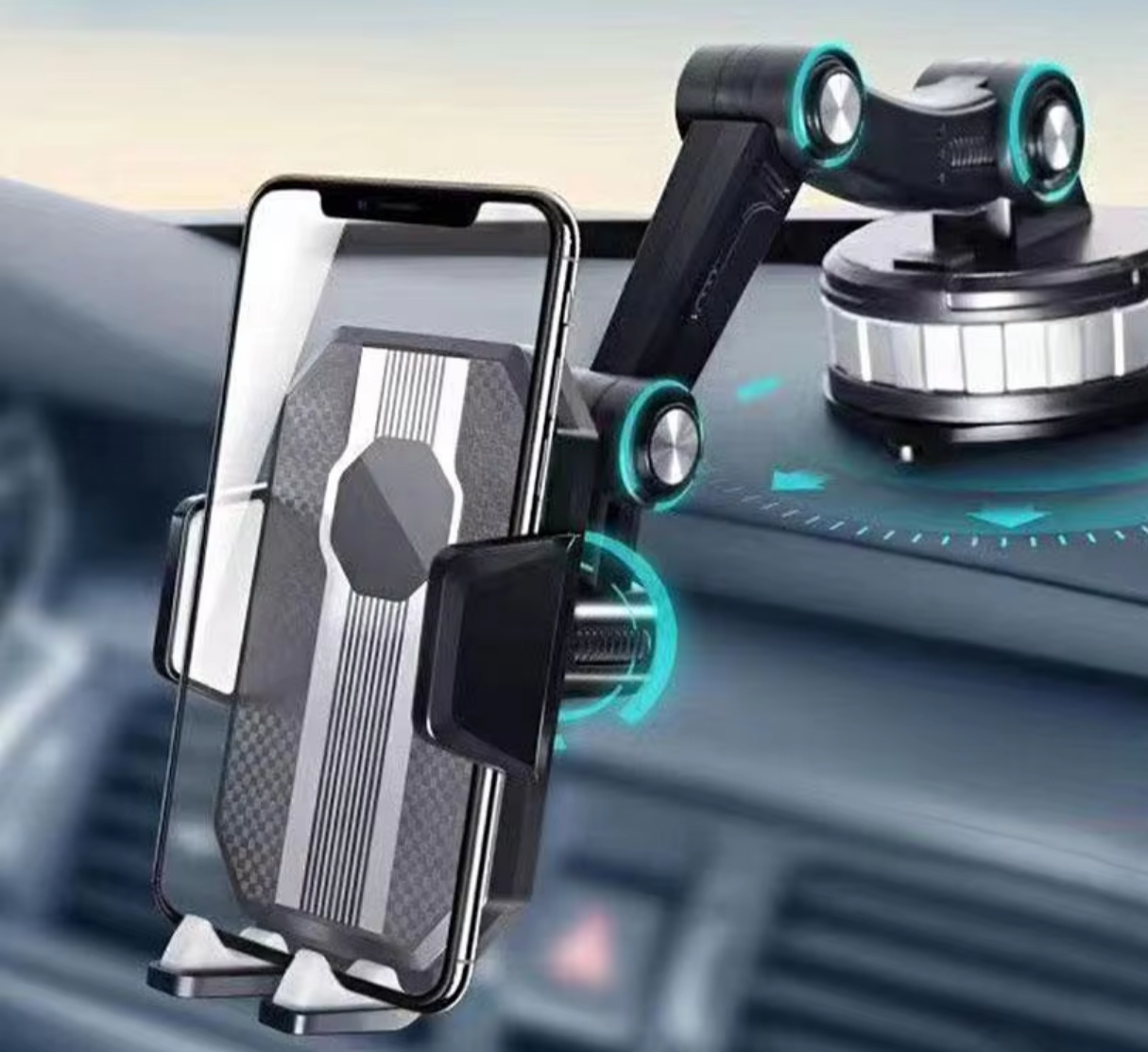 FlexHold | Universel Bilholder med Stærkt Sugegreb