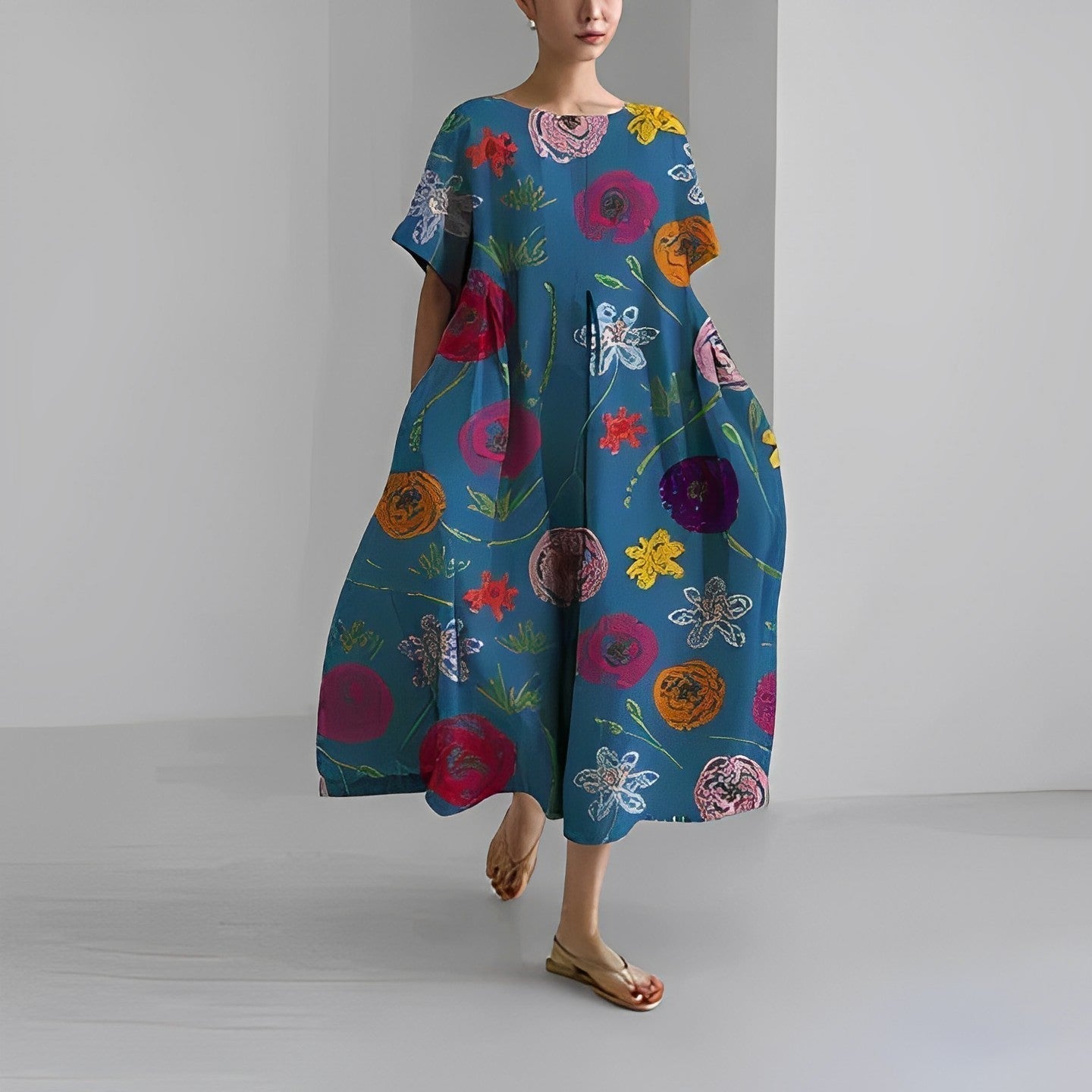 Lia | Dame Sommer Langkjole | Maxi8