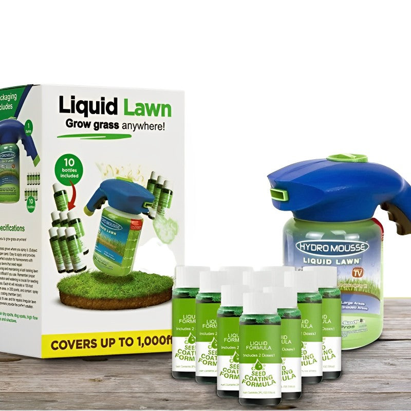 LawnBloom | Plæne Spray – Hurtig Reparation af Bare Pletter