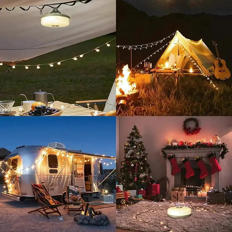 Lumiveld - Kompakt 4-I-1 Campinglampe Med Lyskæde Nuvenci.dk