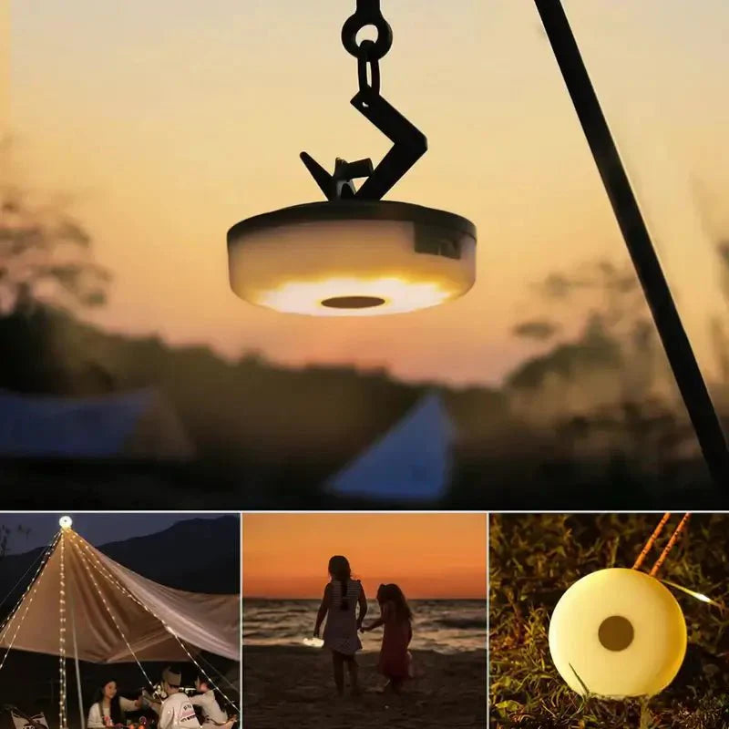 Lumiveld - Kompakt 4-I-1 Campinglampe Med Lyskæde Nuvenci.dk