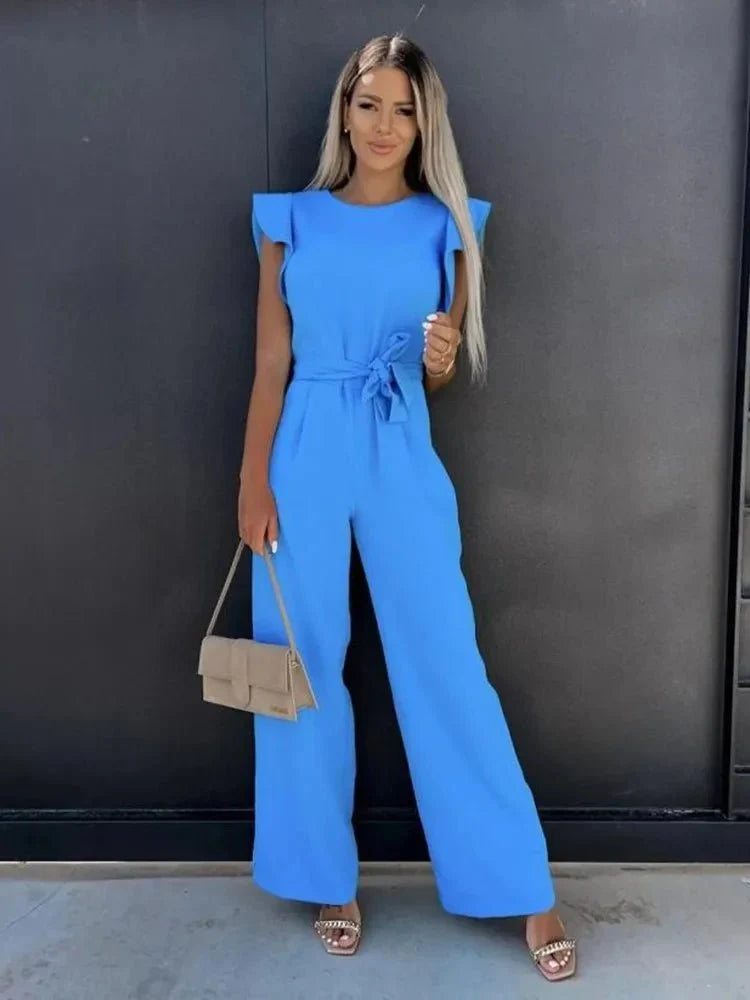 Naomi | Eleganter Jumpsuit mit Raffinierten Ärmeln | Damen3
