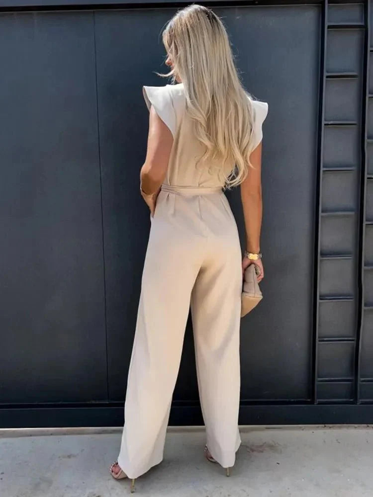 Naomi | Eleganter Jumpsuit mit Raffinierten Ärmeln | Damen4