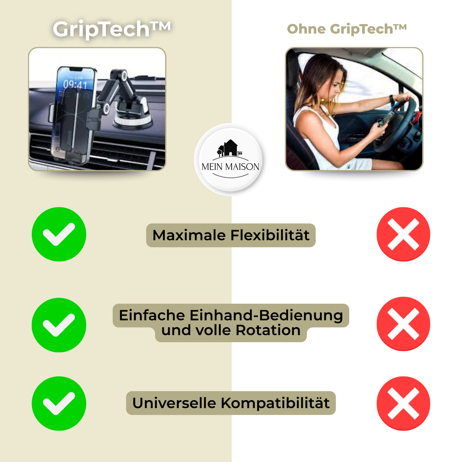 Omnigrip - Justerbar Mobilholder Nuvenci.dk