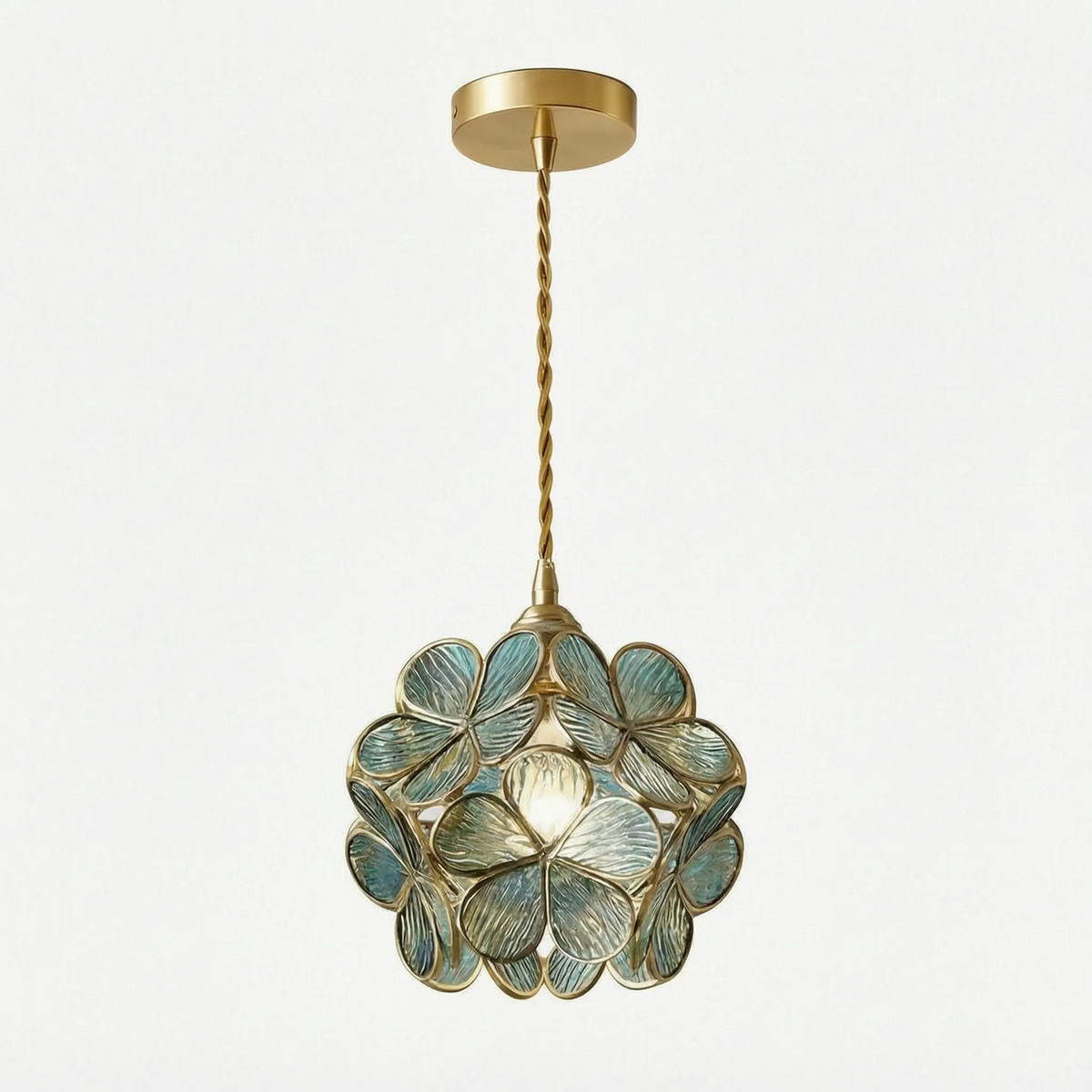 Petalure - Blomsterformet Loftslampe Med Rund Form Blå Nuvenci.dk