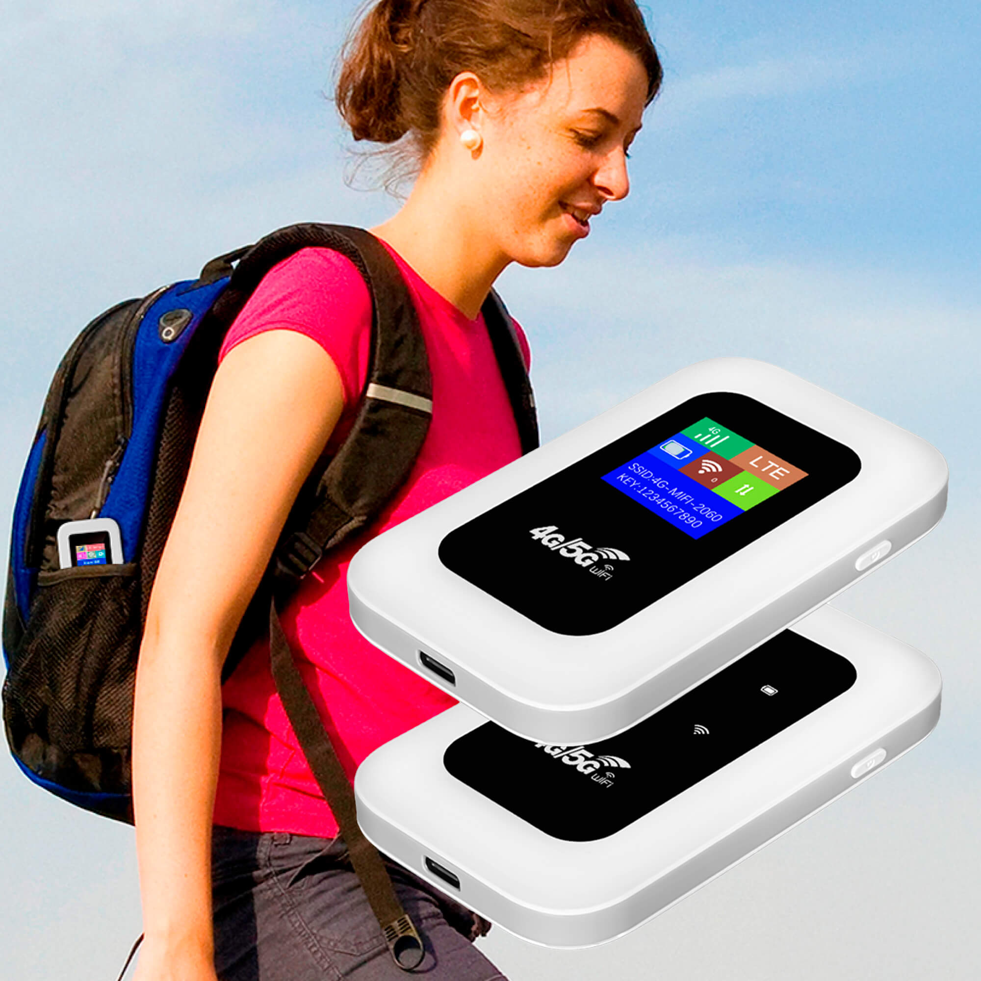 SwiftLink | Bærbar Wi-Fi Router – Stabil Forbindelse Overalt