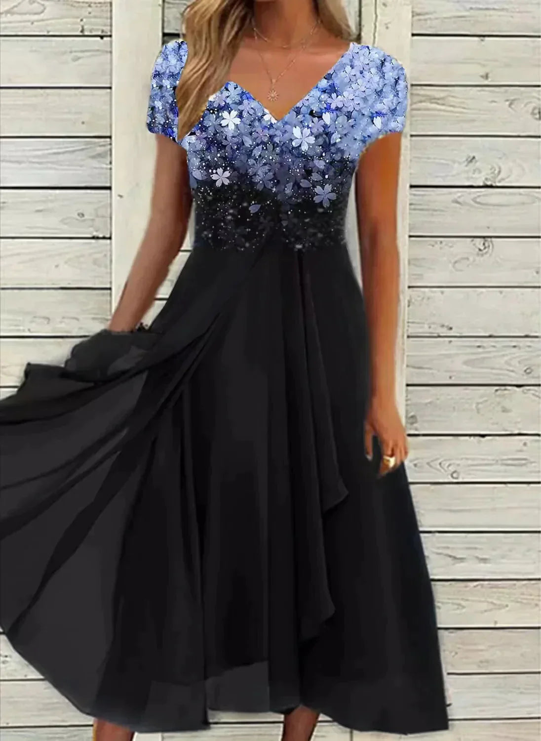 Belle Époque | Festkjole – Elegant Chiffon til Bryllup og Fest 1