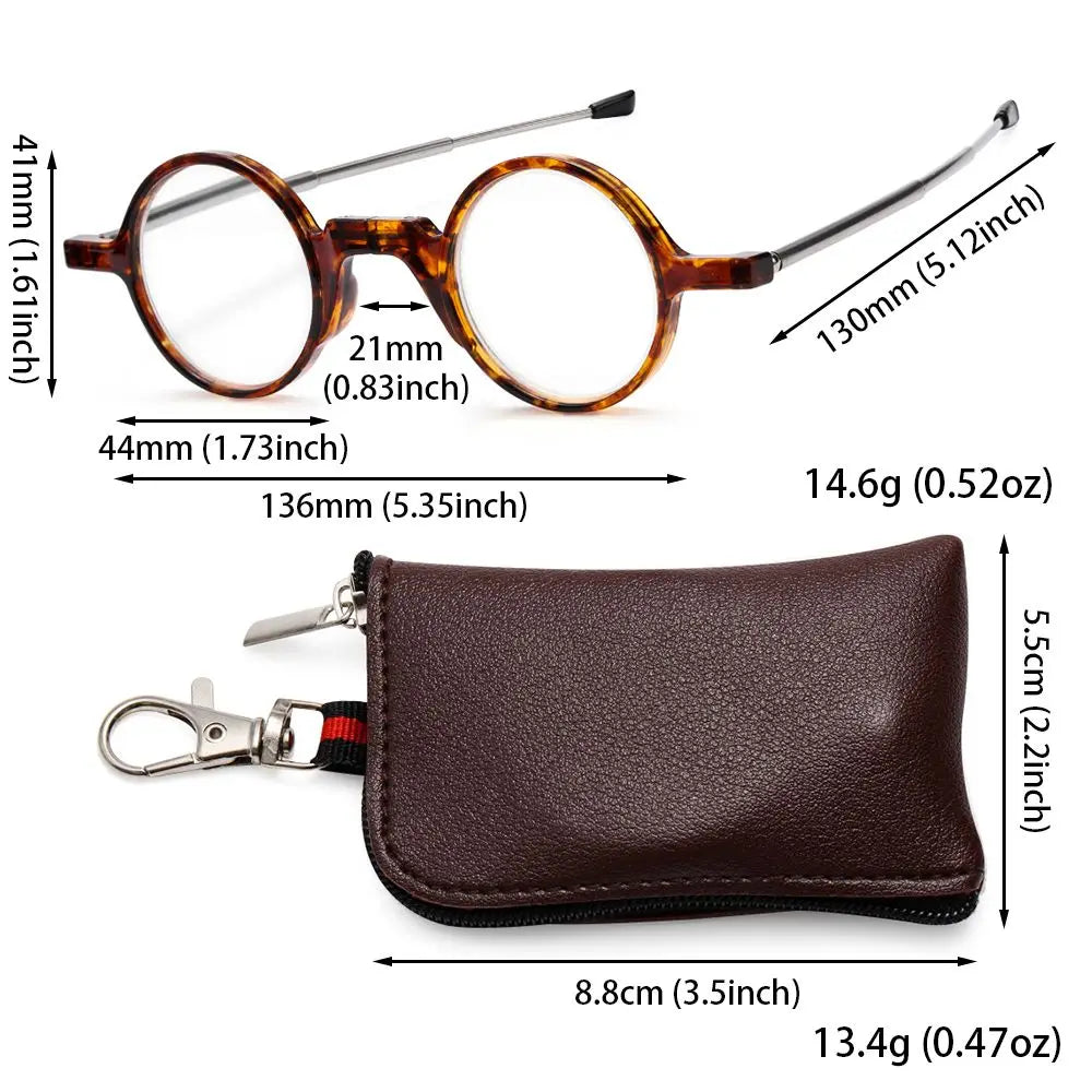 LiteFold | Ochelari de citit eleganți, pliabili, cu toc