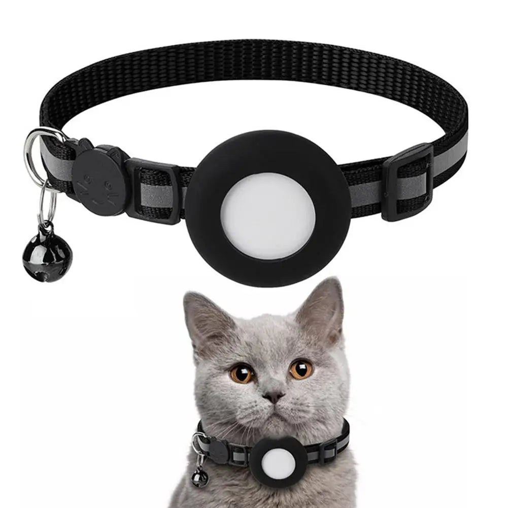 SafeWhisker | Collier pour chat avec réflecteur et médaille d'identification