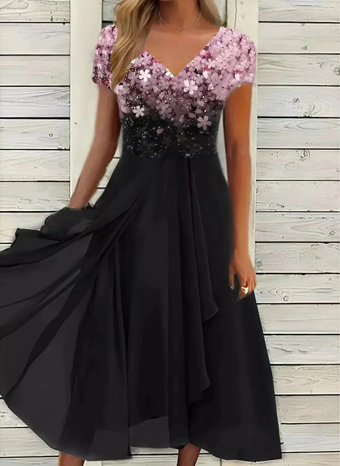 Belle Époque | Festkjole – Elegant Chiffon til Bryllup og Fest 2