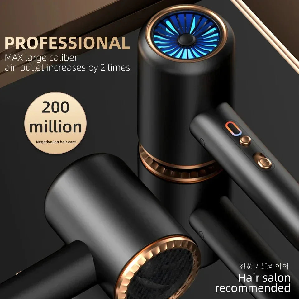 Turbowave | Kompakt Anion-Hårtørrer med 3 Trin