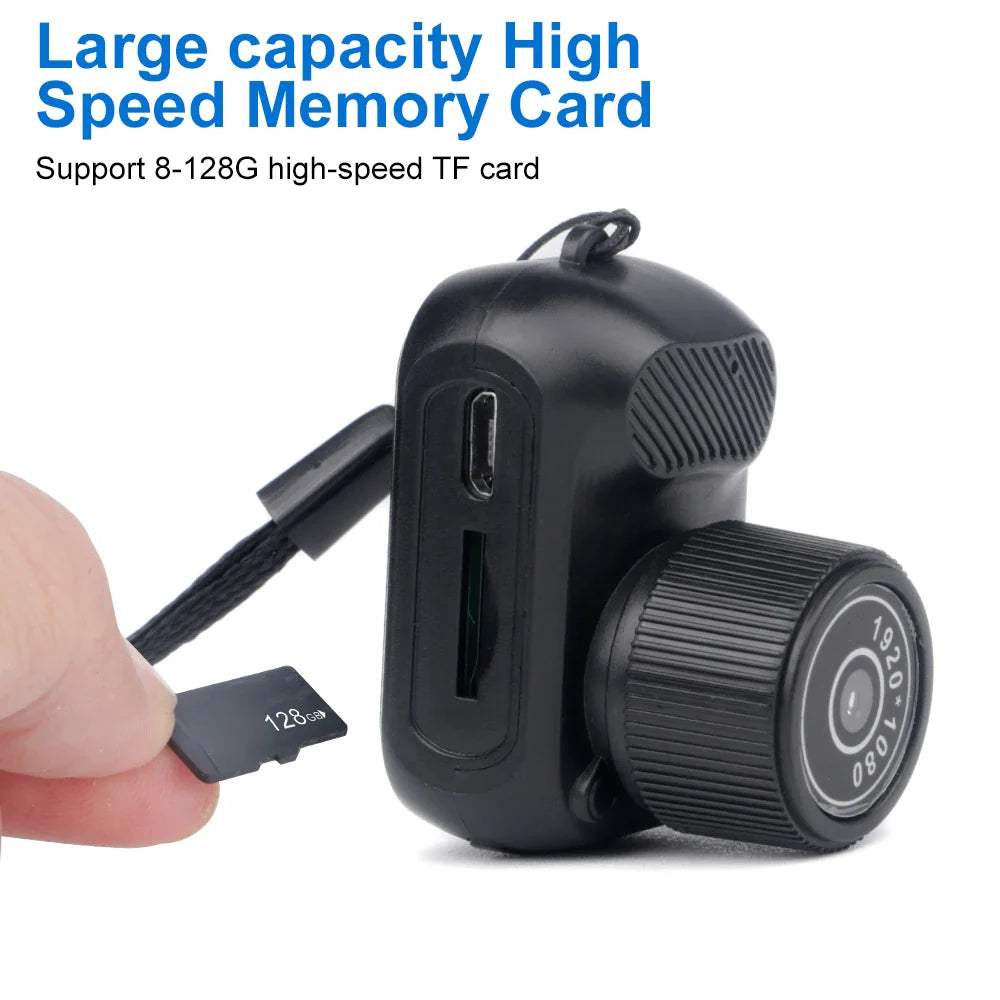 CamPix | Mini-kamera med 200mAh batteri & SD-kortoptagelse