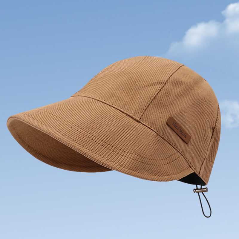 Shadea - Foldbar Uv Solhat Med Bred Skygge Khaki Nuvenci.dk