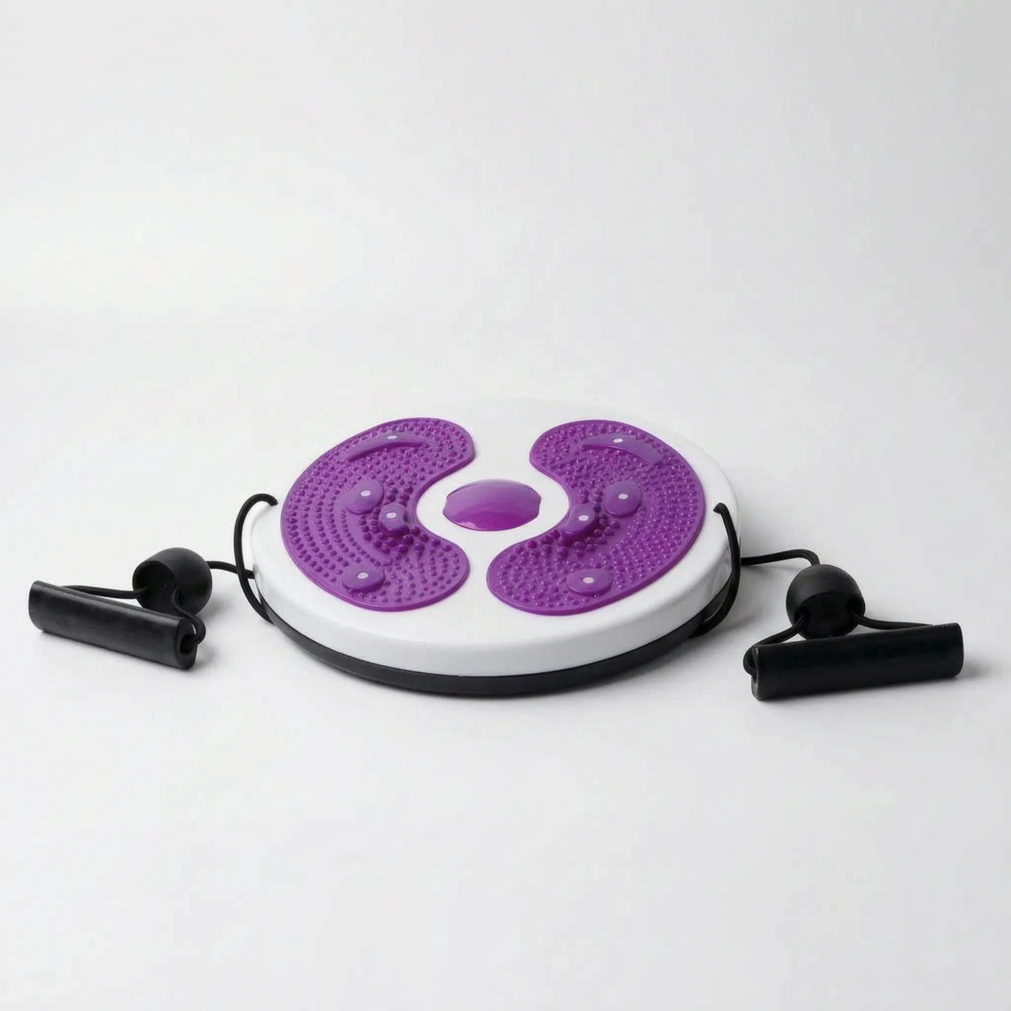 SpinCore - Roterende Balancebræt Med Modstandselastikker Lilla Nuvenci.dk
