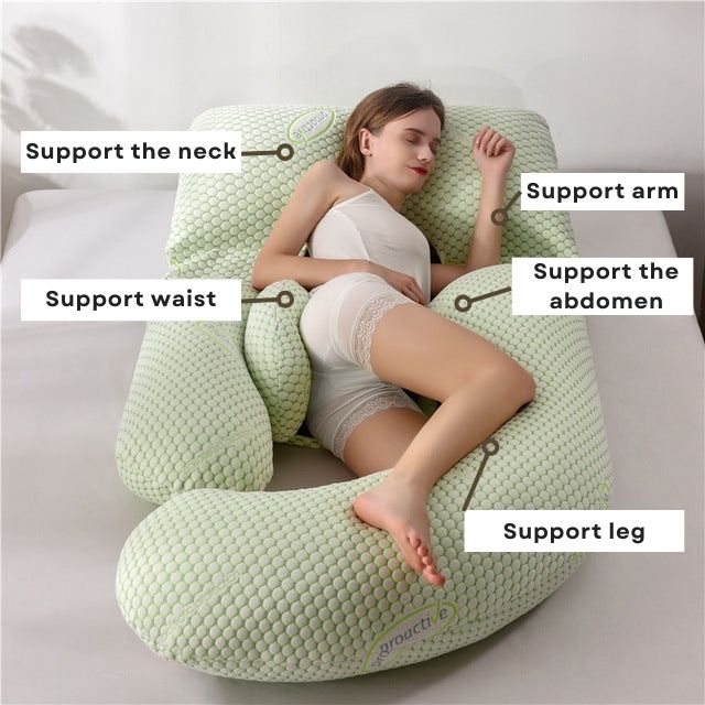 ComfortWave | Graviditetspude – Ergonomisk Støtte til Hele Kroppen