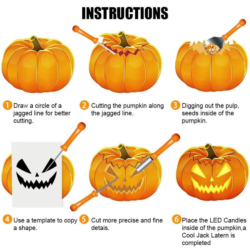 PumpkinPro | Græskarskærersæt i rustfrit stål