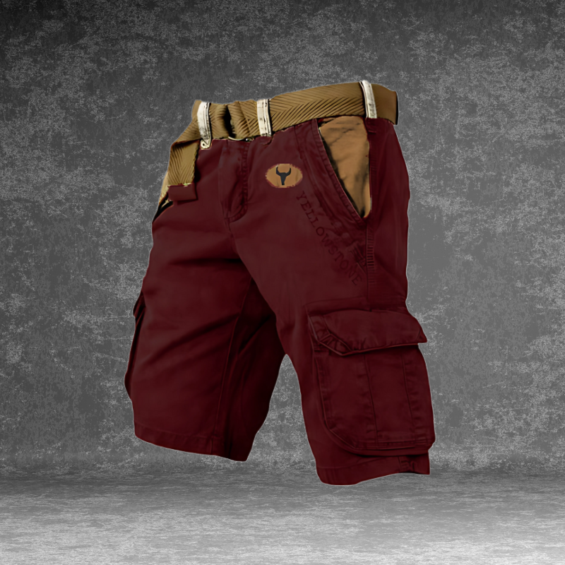 Trailcraft - Roomy Cargo-Shorts Til Aktive Mænd Rød Nuvenci.dk