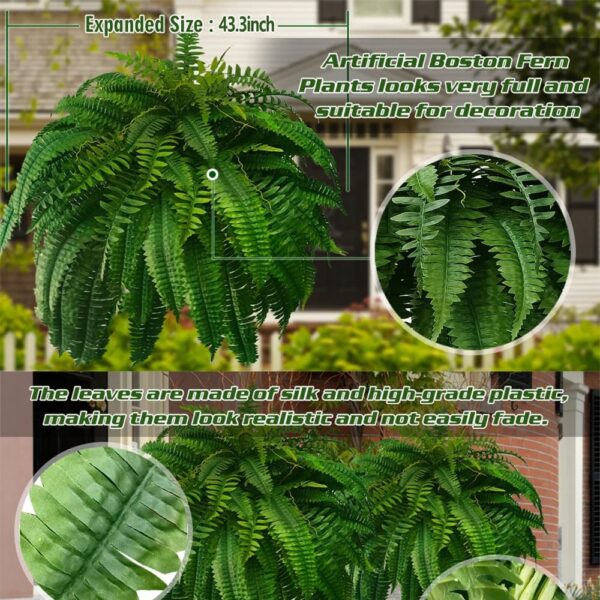FernLuxe | UV-bestandig Künstlicher Boston Fern med 18 Grene