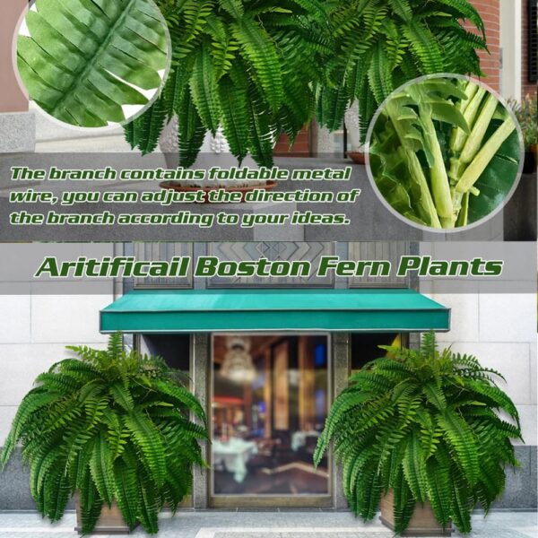 FernLuxe | UV-bestandig Künstlicher Boston Fern med 18 Grene